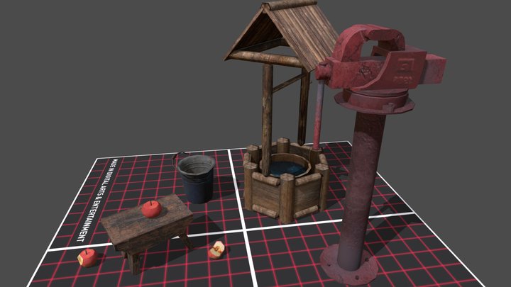 DAE 5 Finished props - Grandma's House 3D Model