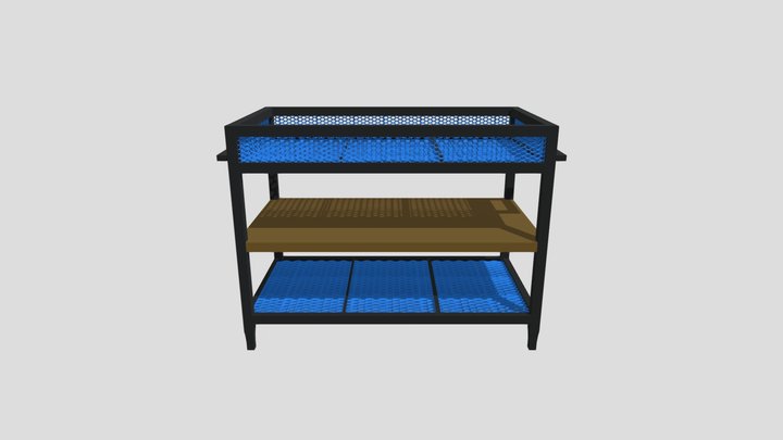 Bar Cart 3D Model