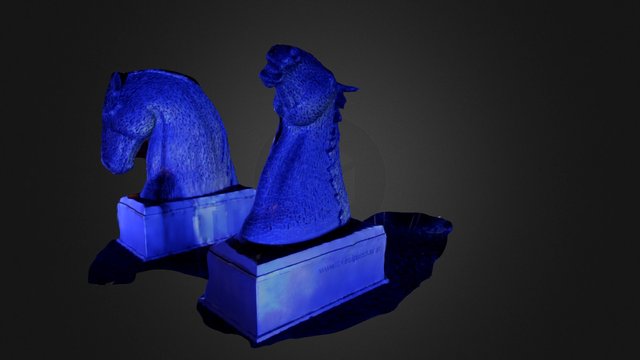 Kelpies by Night 3D Model