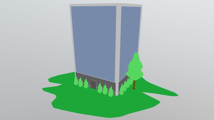 PROFESSIONAL - BARK.COM - CARTOON BUILDING 3D Model