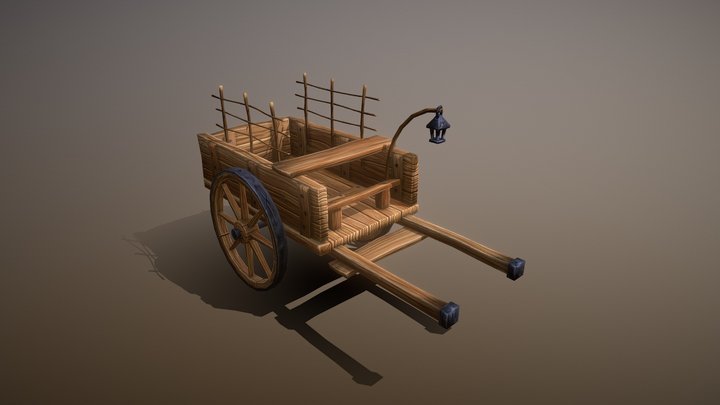 Old cart 3D Model