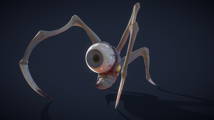 Fanged Eye 3D Model