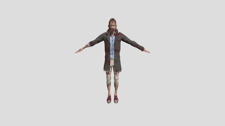 Infected Zombie 3D Model