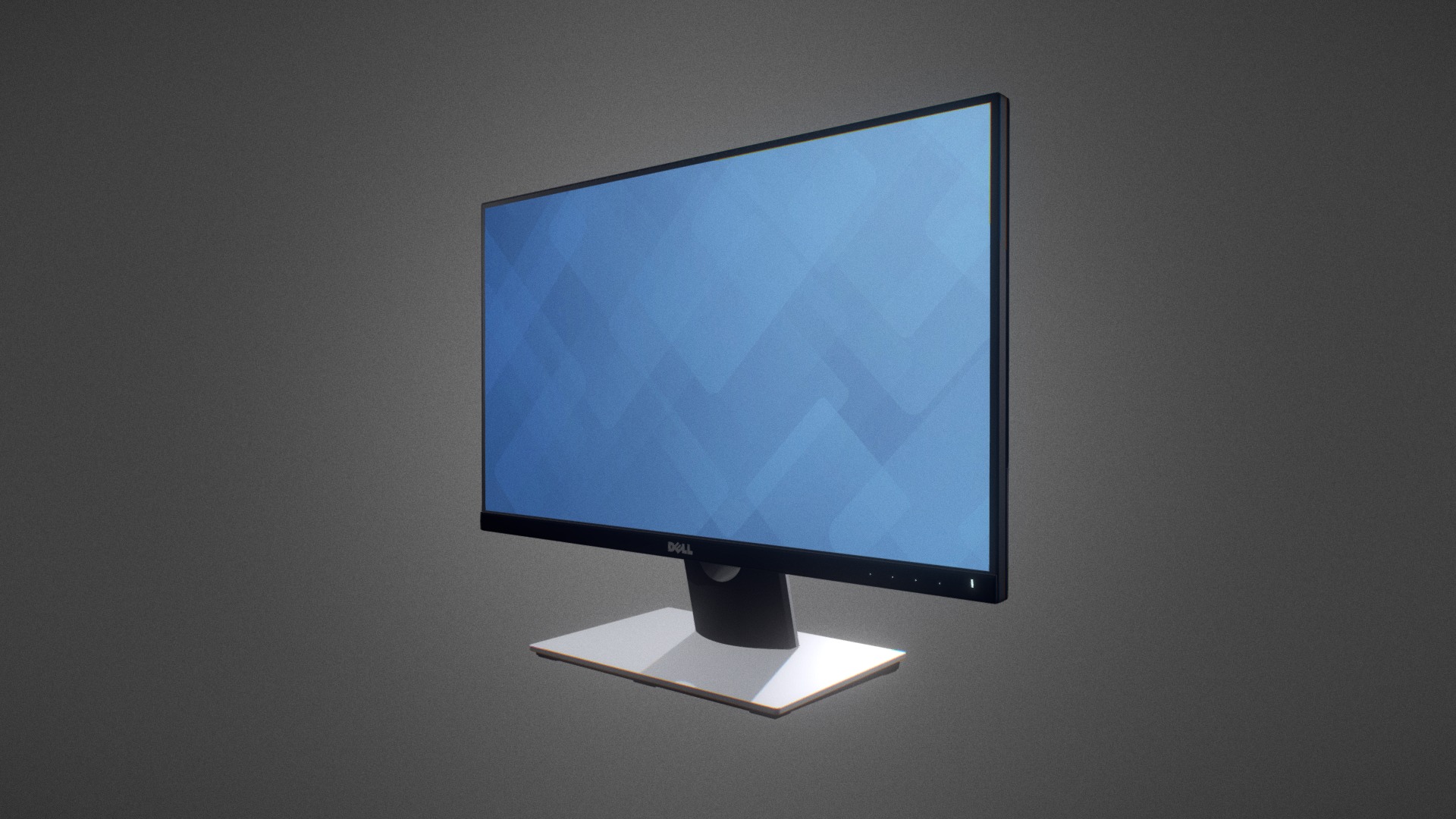 3D model Dell S2216H for Element 3D - This is a 3D model of the Dell S2216H for Element 3D. The 3D model is about a computer monitor with a blue screen.