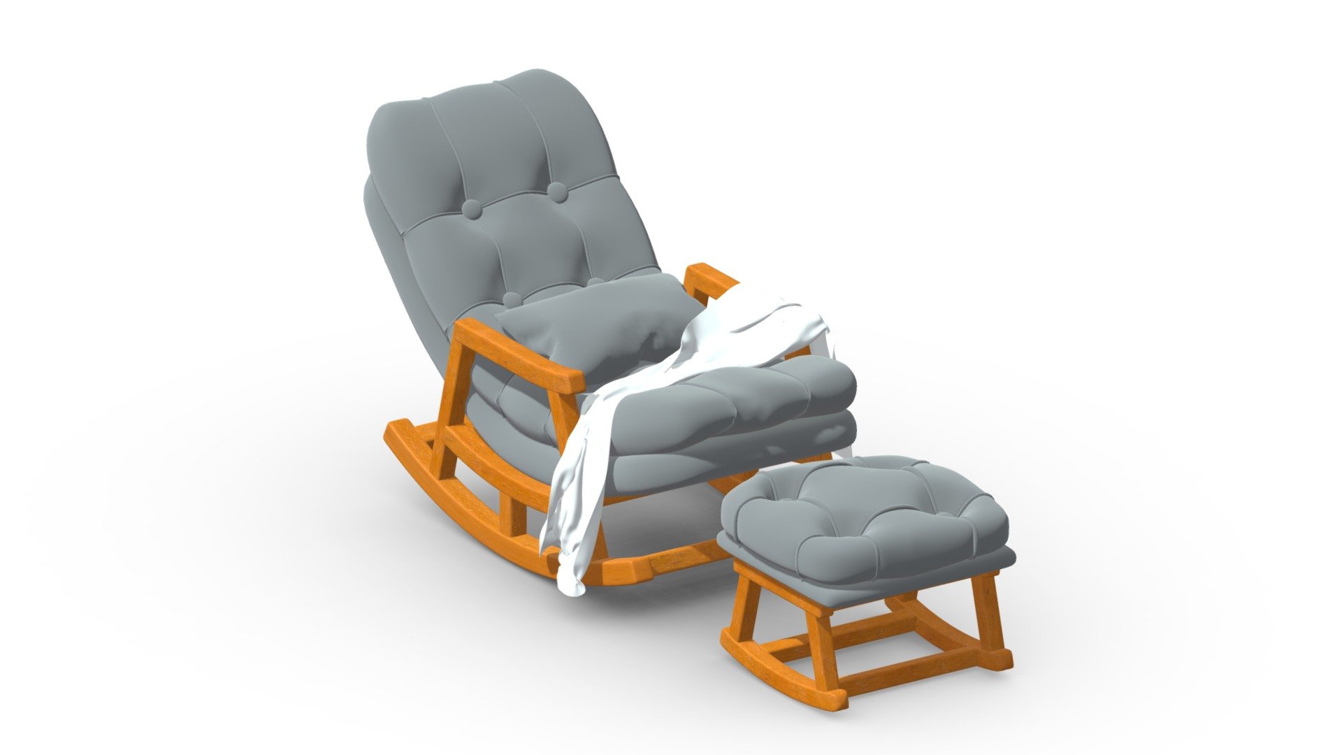 Rocking chair 3d model free