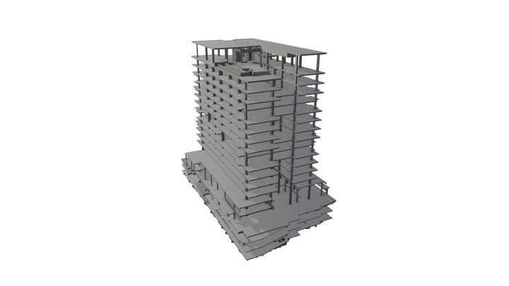Edifício New Time - Estrutural 3D Model