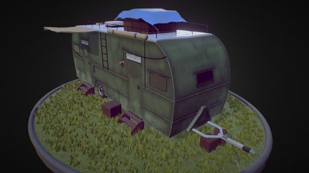 Camper Scene 3D Model