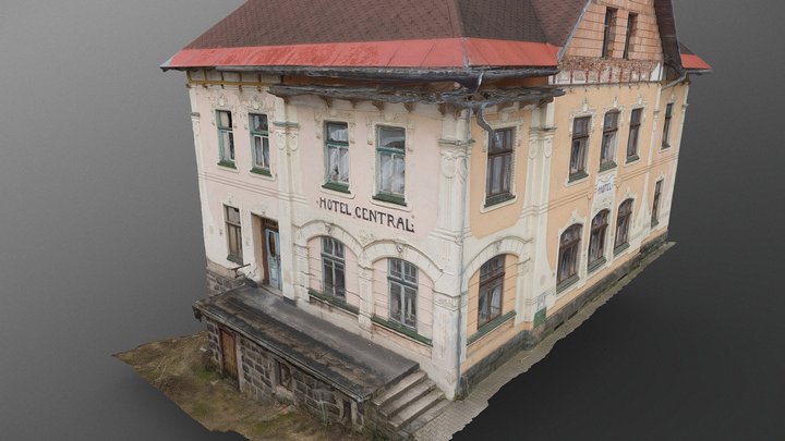 Hotel Central ruin 3D Model
