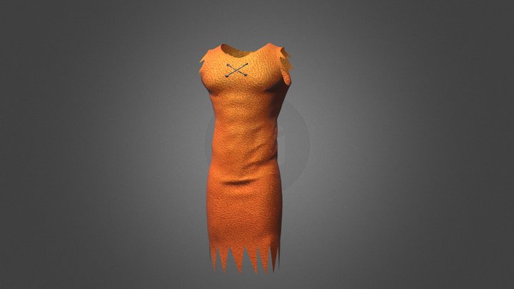 Barney Clothes - Fitnes(Flintstones) 3D Model
