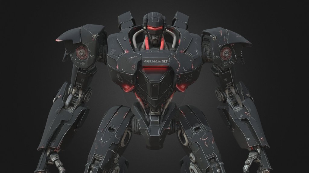 Black Plasma Robot Mech