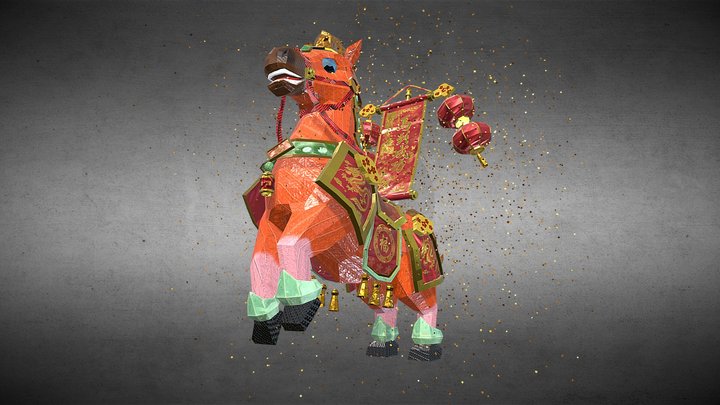 Horse Year Mascot 3D Model