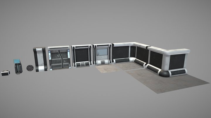 modular assets 3D Model
