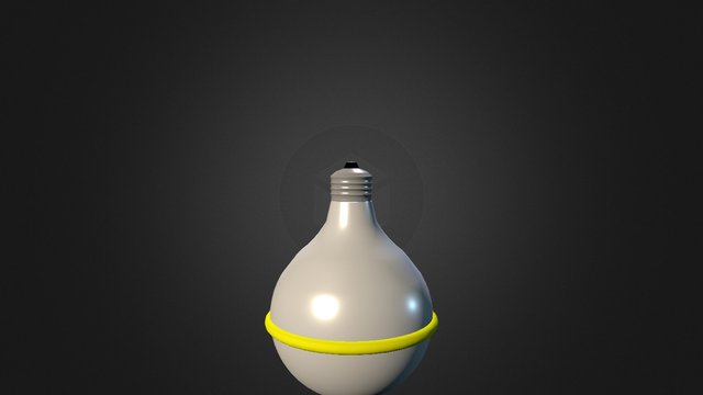 Wink Light Bulb Night Light 3D Model