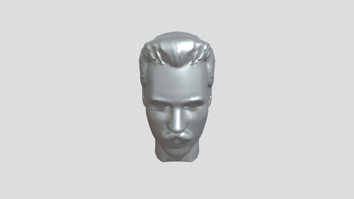 male bust sculpture 3D Model