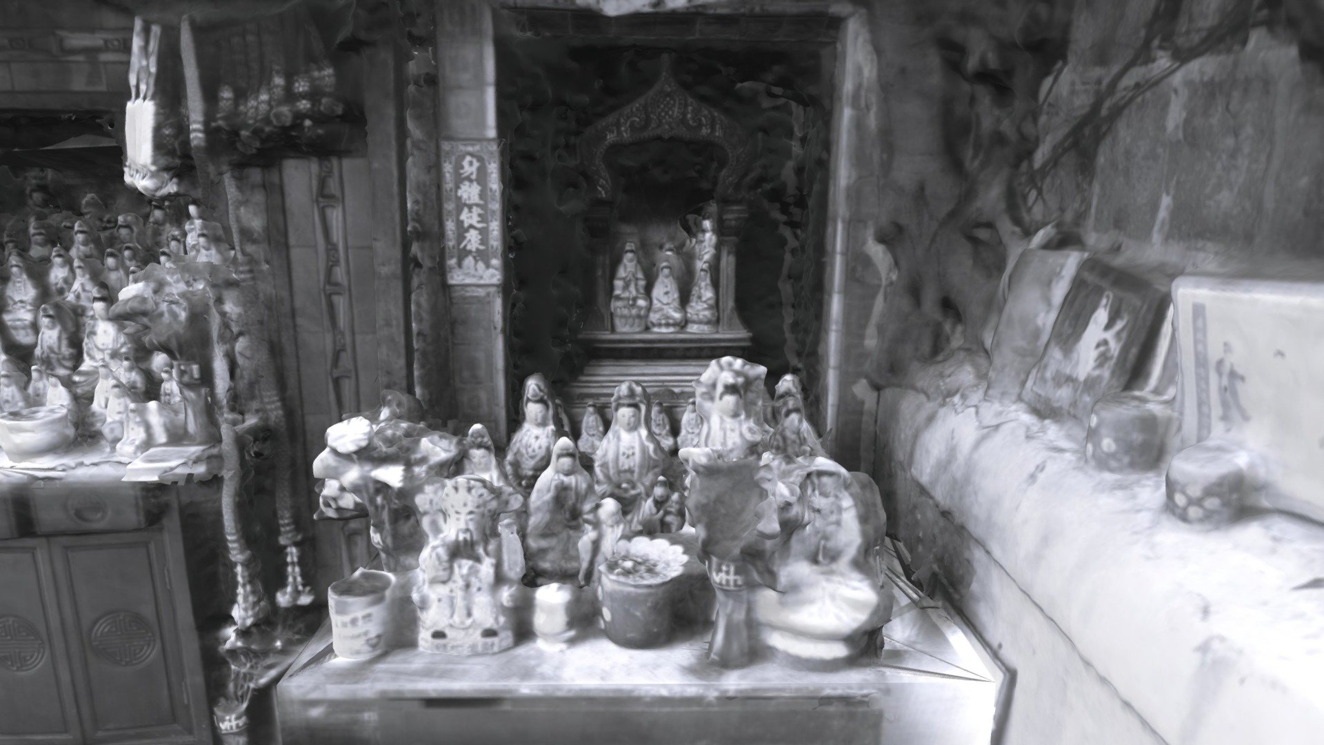 觀音神龕(愛都旁邊)(黑白版本) — Sketchfab embed 3D viewer
