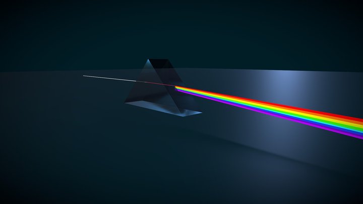 Rainbow. Dispersion. 3D Model