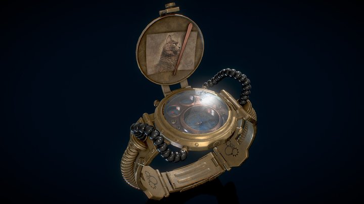 Steampunk Watch 3D Model