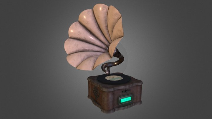 Phonograph 3D Model