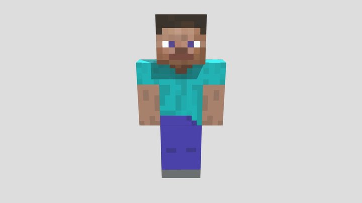 Minecraft Player Rigged 3D Model