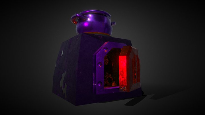 Clash Quest Furnace 3D Model