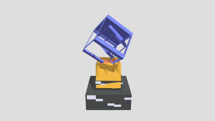 Кристалл эндр мира Minecraft 3D Model