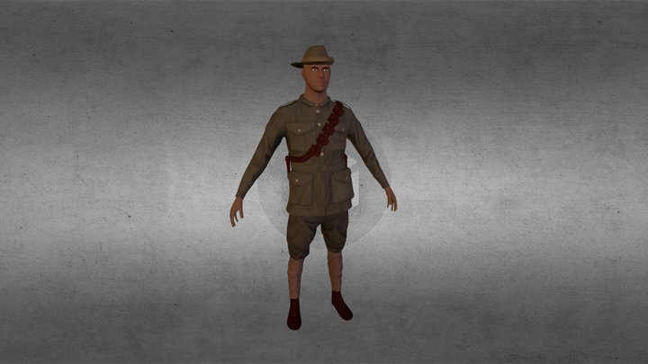 AnzacSoldier_Sketch3D 3D Model