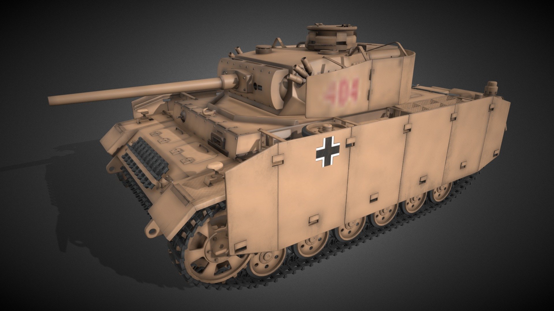 Panzerkampfwagen III AUSJ. M German Medium Tank - 3D model by Totem ...