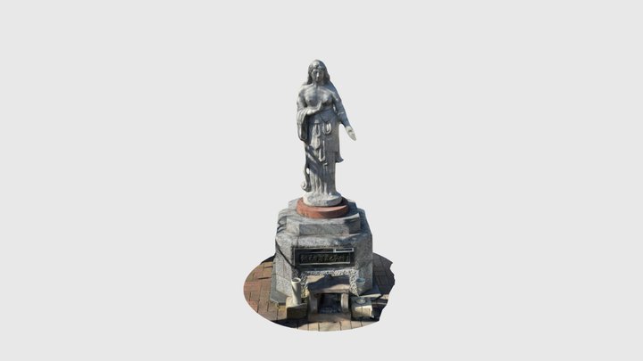 熊谷市星川戦災者慰霊之女神 3D Model