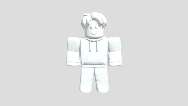 Blocky Hoodie Character 3D Model