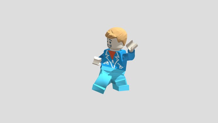 Silly Dancing Jake Studs 3D Model