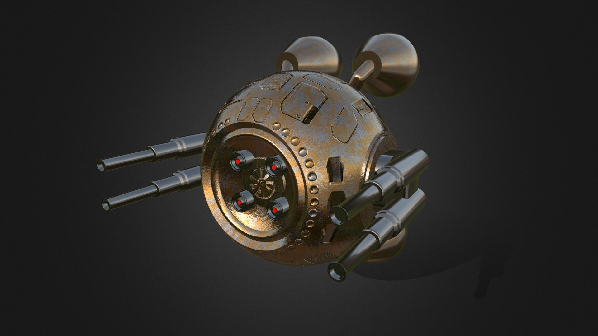 Sifi Drone - 3D model by Rahil Patil (@rahilpatil) [962dbca] - Sketchfab