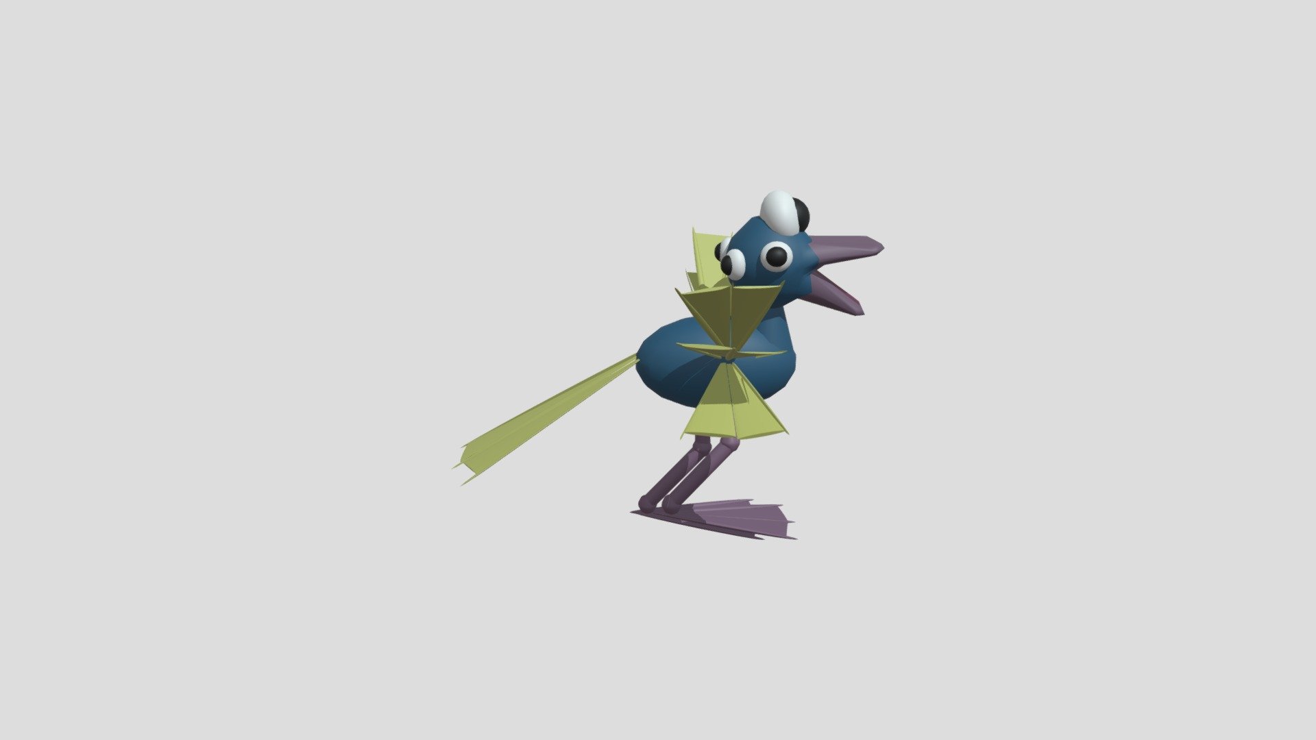 Alien2colorlowpoly