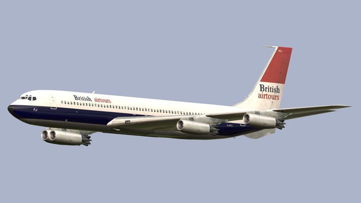British Airtours Boeing 707-436 – Modelo 3D gratuito STL