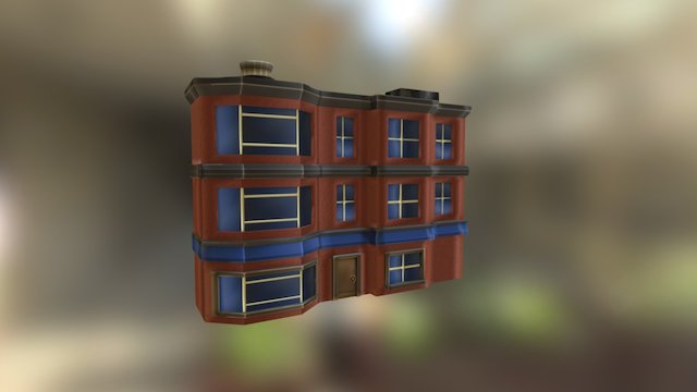 Apartment Building 3D Model