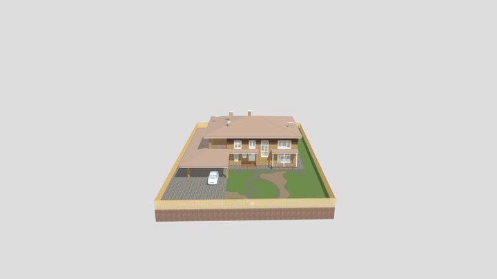 ЛОМОНОСОВ вар 3 - Итог 3D Model