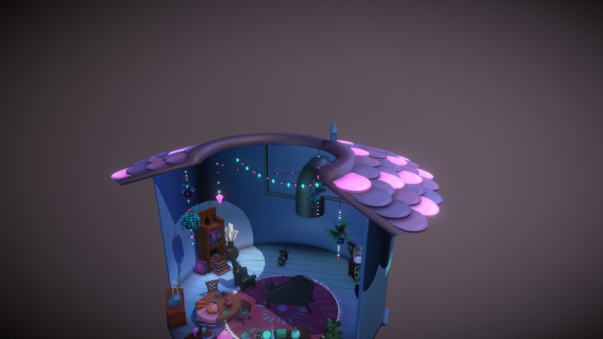 Wizards Lounge 3d Model By Taralillie [9633847] Sketchfab