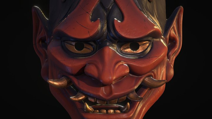 Hannya Mask 3D Model