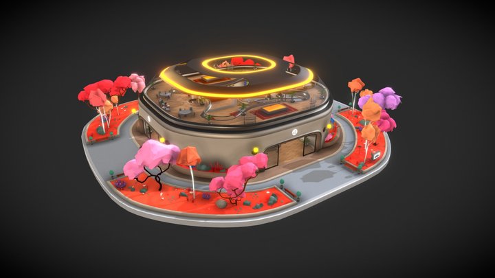 Genesis Plaza - Main Building 3D Model