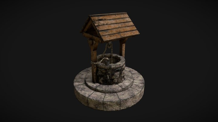 Medieval Well 3D Model