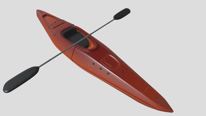 Kayak Asset 3D Model