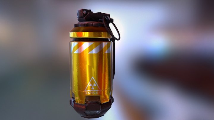 Thermal Grenade - Concept by Ben Mauro 3D Model