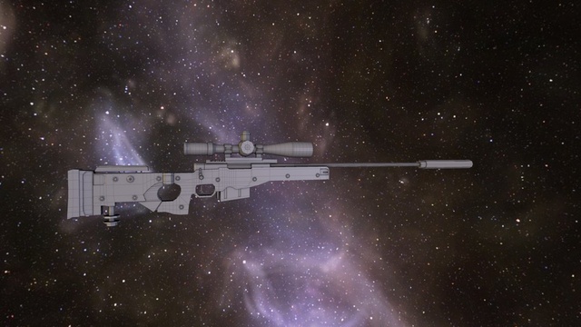 L96A1 Bolt-Action Sniper Rifle 3D Model
