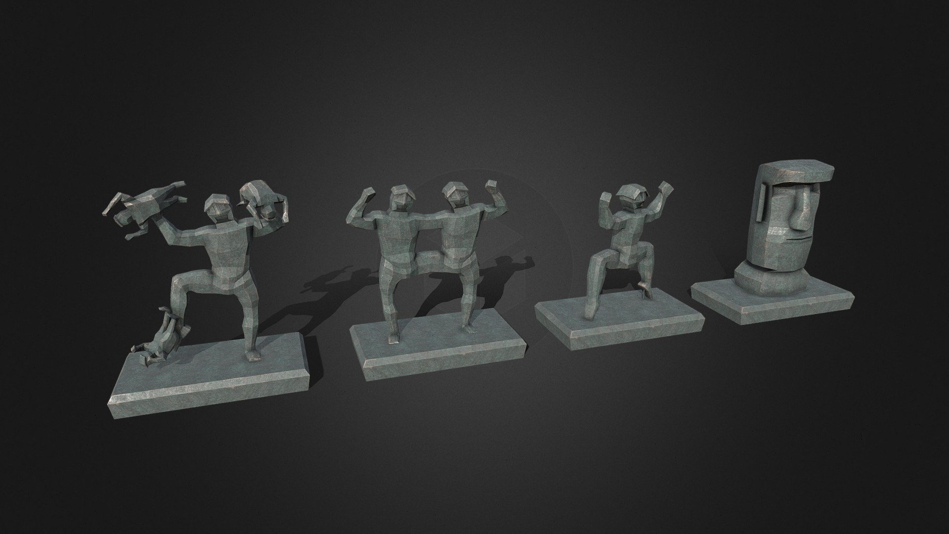 Asset Pack - Statues - Buy Royalty Free 3D model by Vanessa Celine ...