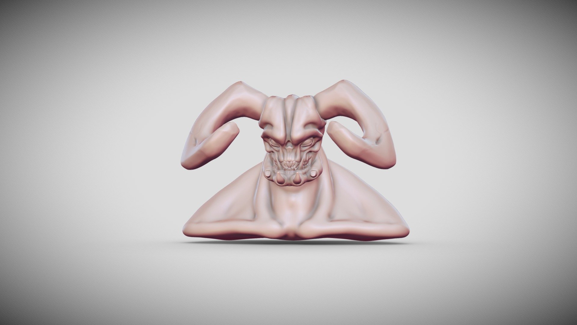 Hi-Poly Stylized Demon
