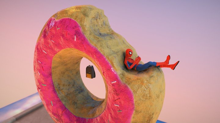 SpiderMan's Lazy Afternoon 3D Model