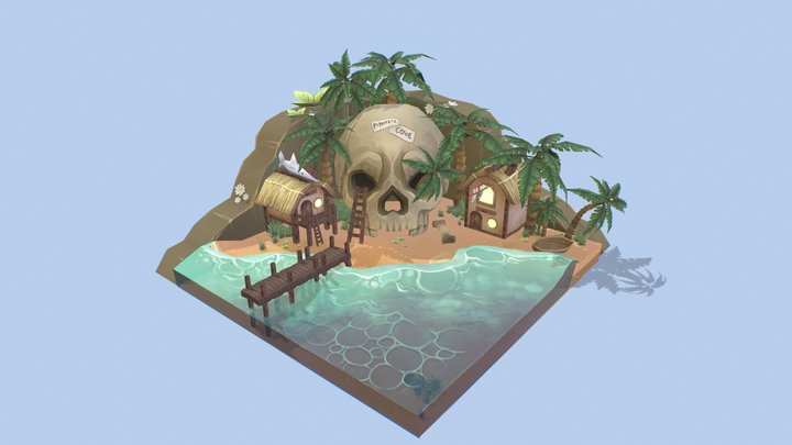 Tropical-island 3D models - Sketchfab