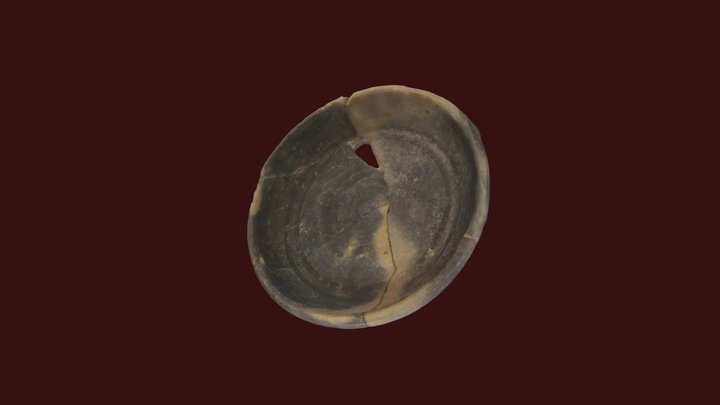 Plat à cuire gallo-romain 3D Model
