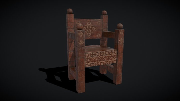 High_End_Small_Elegant_Chair 3D Model