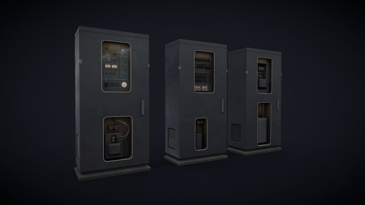 Electric cabinet pack 3D Model