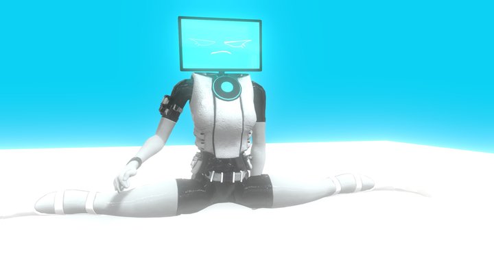 pc woman 3D Model